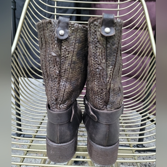 Stuart Weitzman dark brown biker boots - Picture 5 of 9